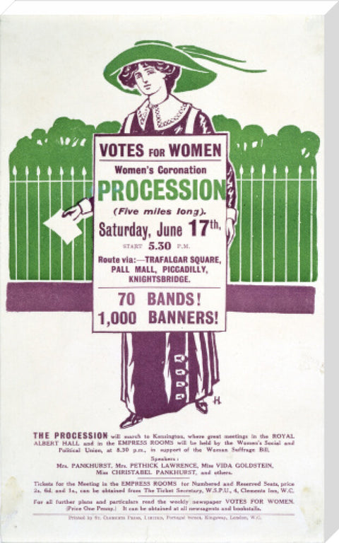 Votes for Women Handbill 1911