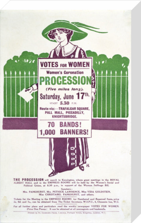 Votes for Women Handbill 1911
