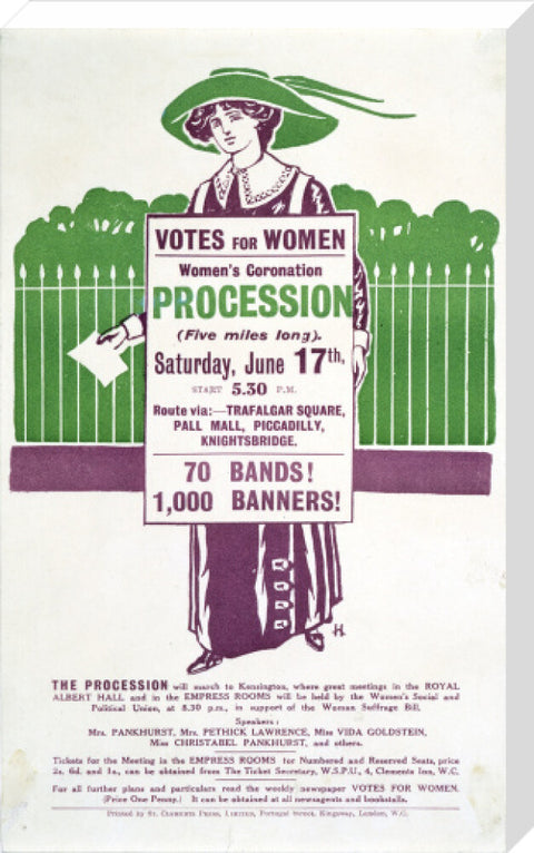 Votes for Women Handbill 1911