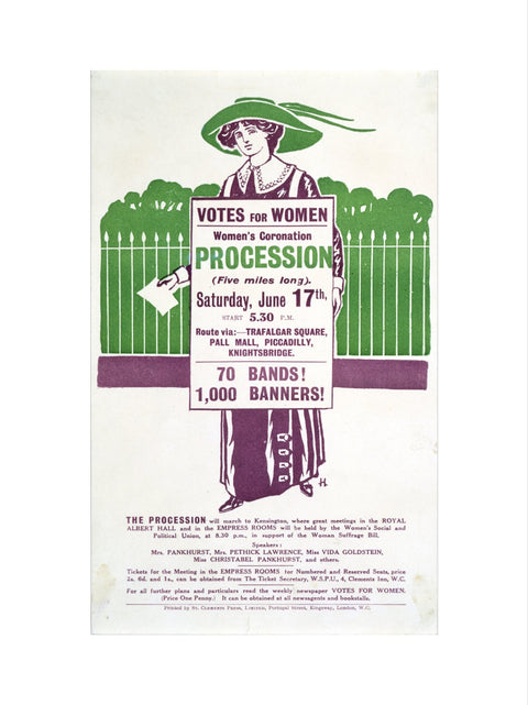 Votes for Women Handbill 1911