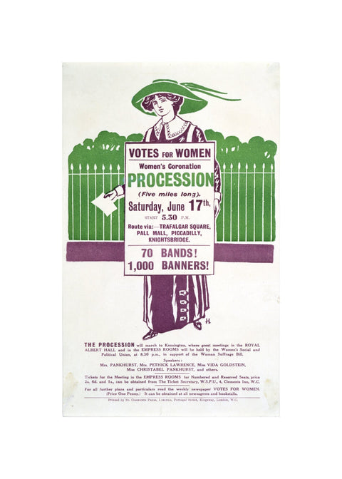 Votes for Women Handbill 1911