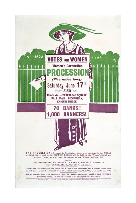 Votes for Women Handbill 1911