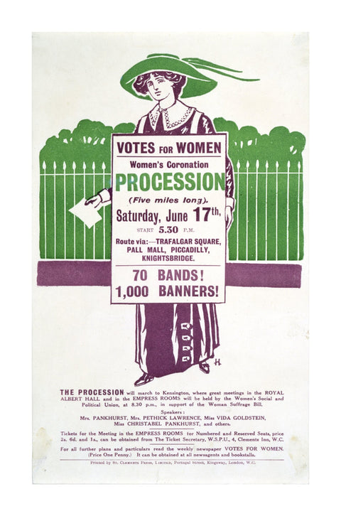 Votes for Women Handbill 1911