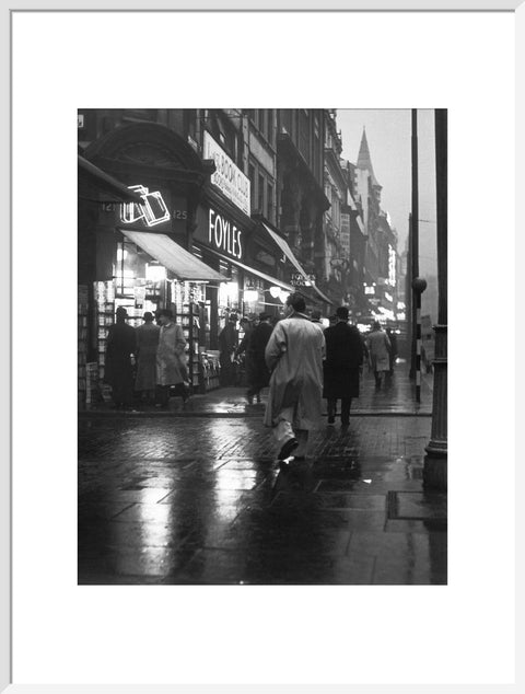 Evening street scene in Charing Cross Road c. 1935
