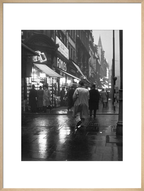 Evening street scene in Charing Cross Road c. 1935