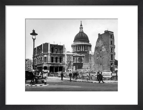 Bomb damage close to St Paul's Cathedral 1942