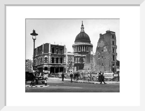 Bomb damage close to St Paul's Cathedral 1942