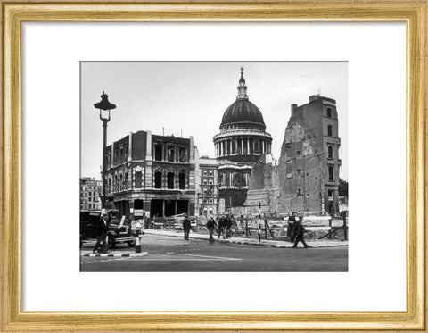 Bomb damage close to St Paul's Cathedral 1942