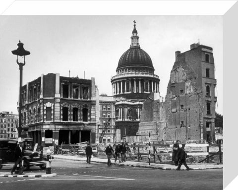 Bomb damage close to St Paul's Cathedral 1942