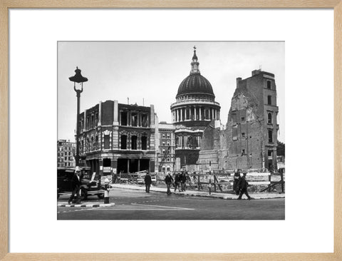 Bomb damage close to St Paul's Cathedral 1942