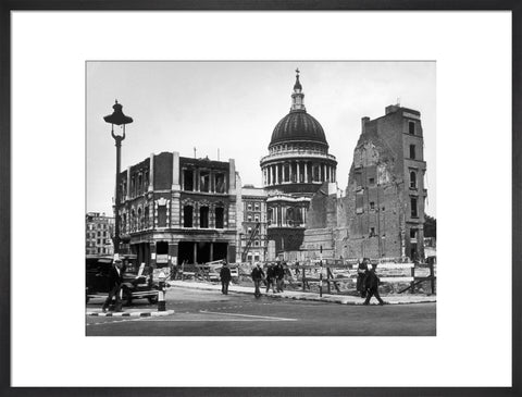 Bomb damage close to St Paul's Cathedral 1942