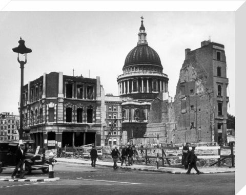 Bomb damage close to St Paul's Cathedral 1942