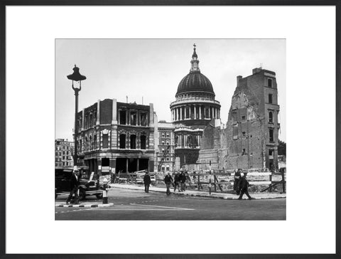 Bomb damage close to St Paul's Cathedral 1942