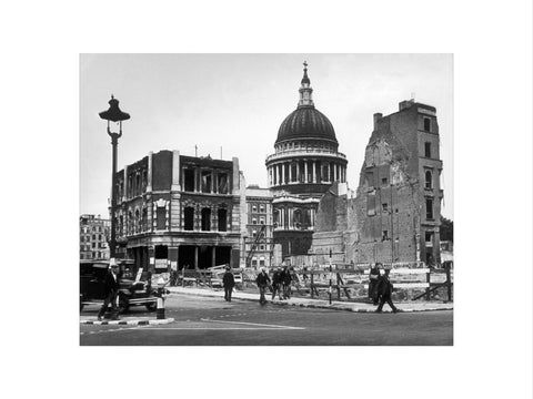 Bomb damage close to St Paul's Cathedral 1942
