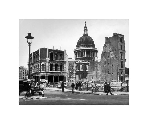 Bomb damage close to St Paul's Cathedral 1942