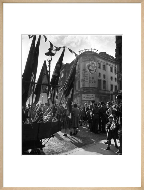 Piccadilly Circus V.E. Day