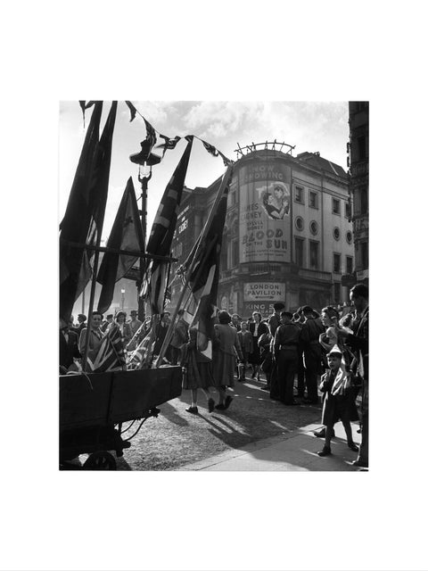 Piccadilly Circus V.E. Day