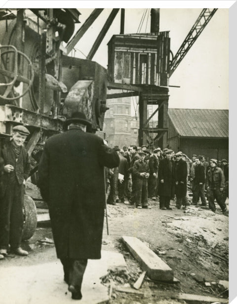 Winston Churchill East India Docks 1944