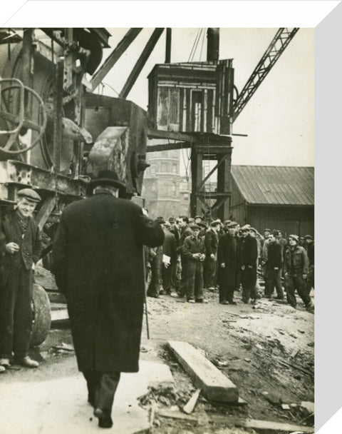 Winston Churchill East India Docks 1944
