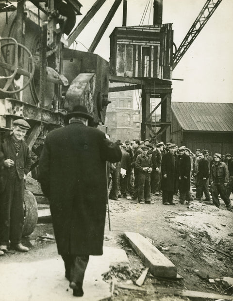 Winston Churchill East India Docks 1944