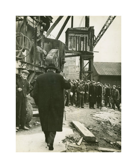 Winston Churchill East India Docks 1944