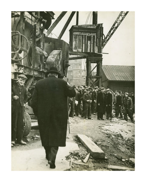Winston Churchill East India Docks 1944