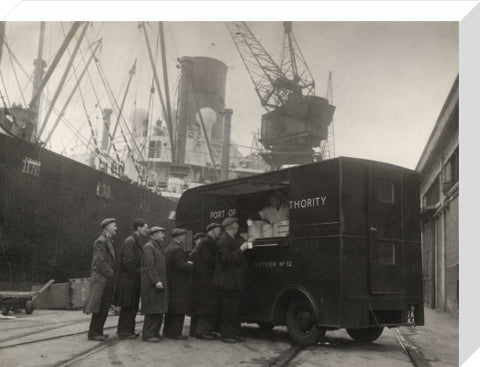 Mobile canteen for dockers 1942