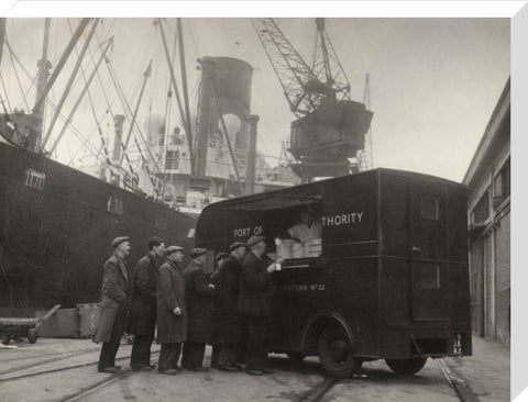 Mobile canteen for dockers 1942