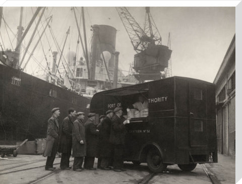Mobile canteen for dockers 1942