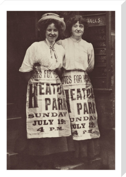 Two suffragettes Mabel Capper and Patricia Woodlock 1908