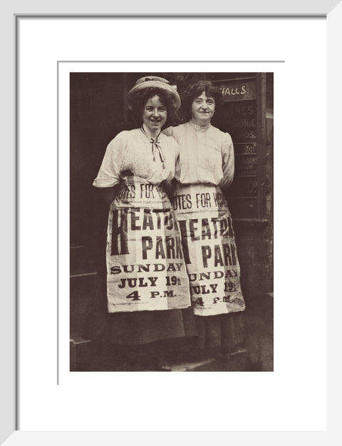 Two suffragettes Mabel Capper and Patricia Woodlock 1908