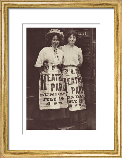 Two suffragettes Mabel Capper and Patricia Woodlock 1908