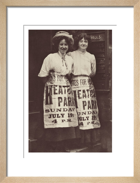 Two suffragettes Mabel Capper and Patricia Woodlock 1908