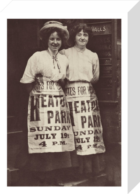 Two suffragettes Mabel Capper and Patricia Woodlock 1908