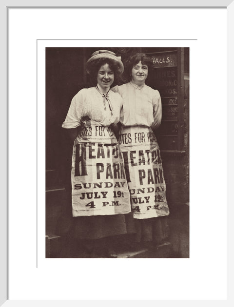 Two suffragettes Mabel Capper and Patricia Woodlock 1908