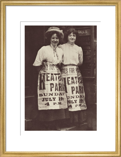Two suffragettes Mabel Capper and Patricia Woodlock 1908