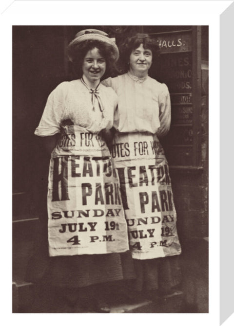 Two suffragettes Mabel Capper and Patricia Woodlock 1908