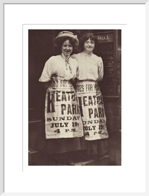 Two suffragettes Mabel Capper and Patricia Woodlock 1908