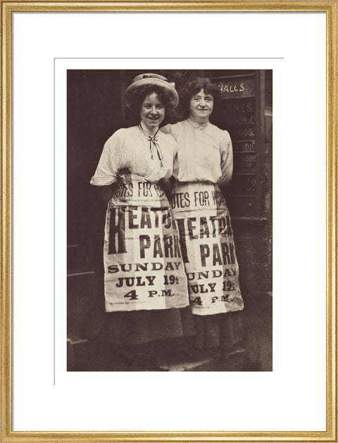 Two suffragettes Mabel Capper and Patricia Woodlock 1908