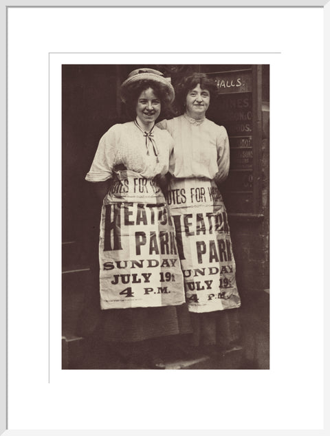 Two suffragettes Mabel Capper and Patricia Woodlock 1908