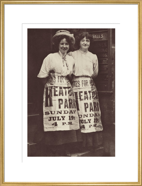 Two suffragettes Mabel Capper and Patricia Woodlock 1908