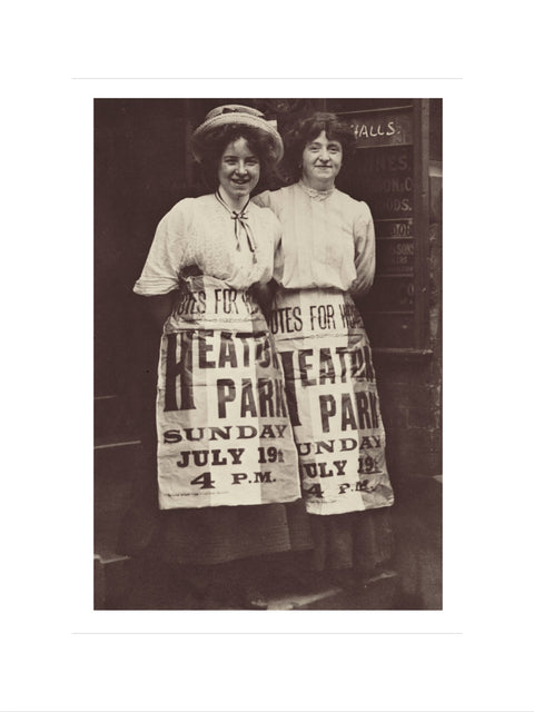 Two suffragettes Mabel Capper and Patricia Woodlock 1908
