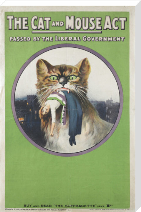 The cat and mouse act passed by liberal government' 1914