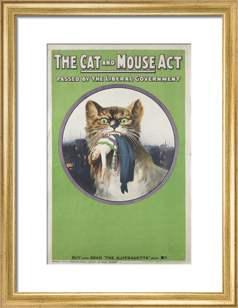 The cat and mouse act passed by liberal government' 1914