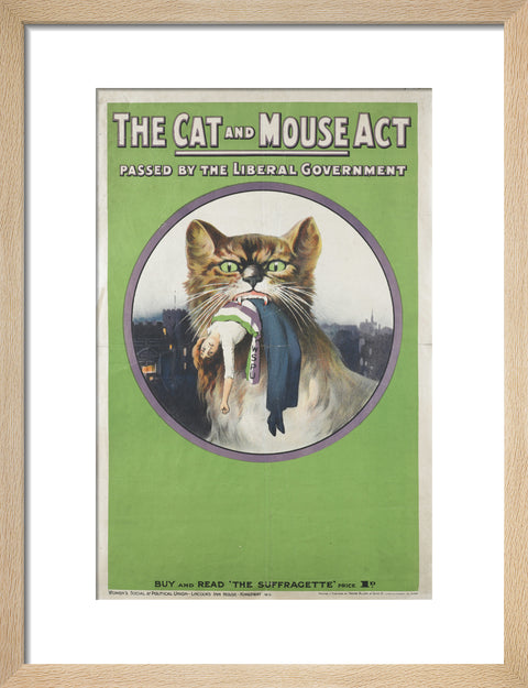 The cat and mouse act passed by liberal government' 1914