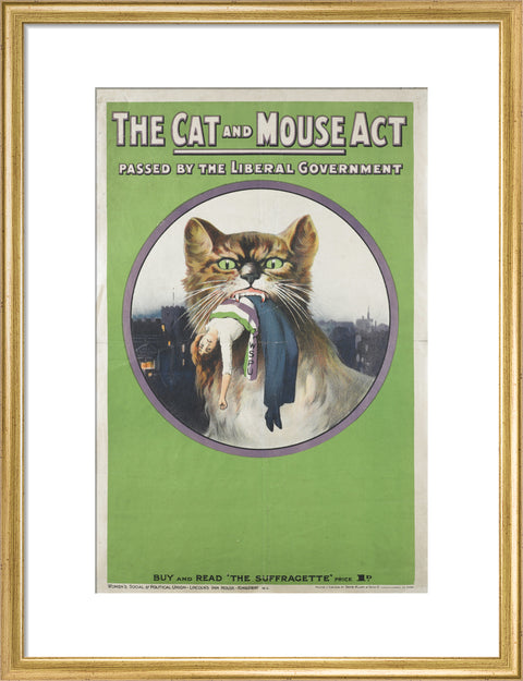 The cat and mouse act passed by liberal government' 1914