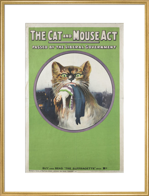 The cat and mouse act passed by liberal government' 1914