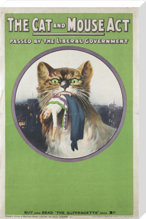 The cat and mouse act passed by liberal government' 1914