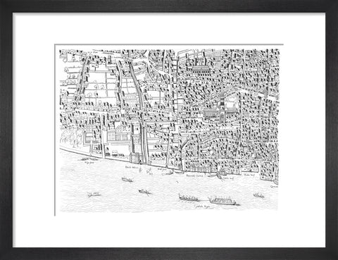 St Paul's map image made from the Copperplate Map 1559
