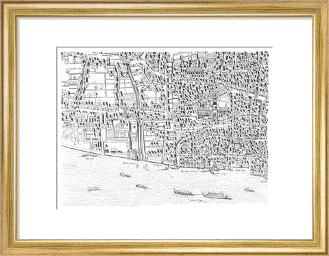 St Paul's map image made from the Copperplate Map 1559